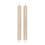 Thumbnail: Luxe Collection Natural Glow Taupe  Ribbed Taper Candles