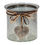 Thumbnail: Smoked Midnight Crackled Heart Large Candle Holder