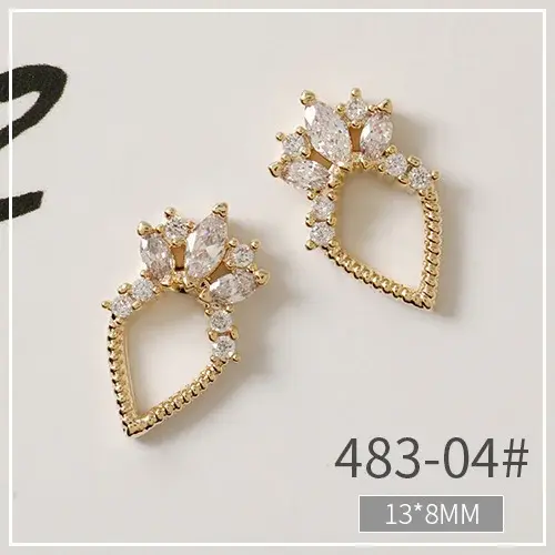 Thumbnail: 10pcs Luxury Nail Accessories Charms Supplies