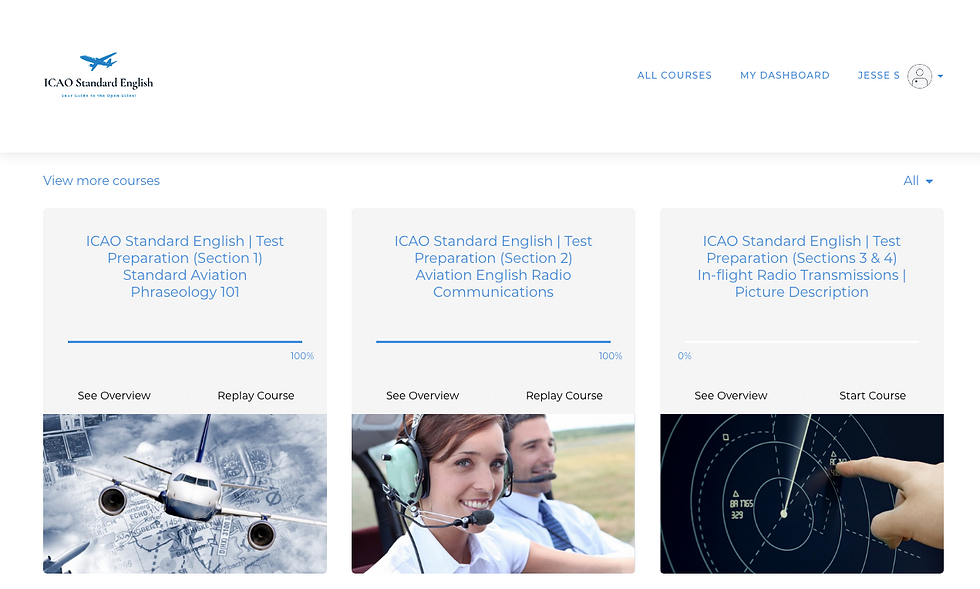 Thumbnail: ICAO Standard English Courseware™  | Test Preparation Modules | To 20 Trainees*