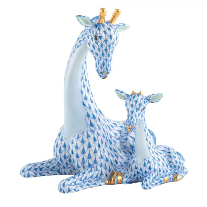 Thumbnail: Herend Mother and Baby Giraffe
