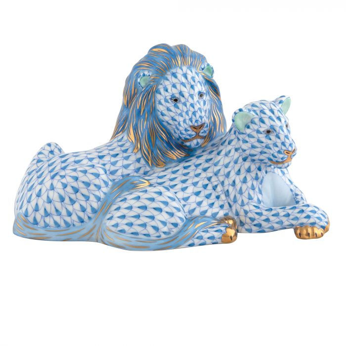 Thumbnail: Herend Lion and Lioness