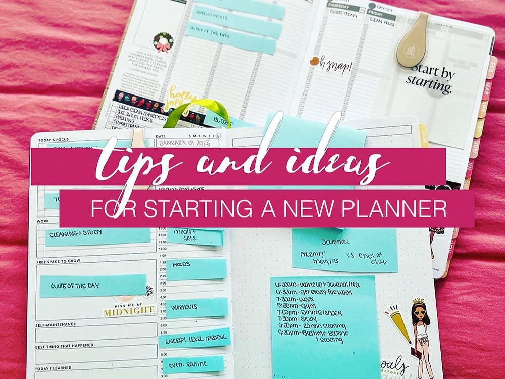 New Planner Example Week 3: Tips for Starting a New Planner