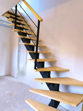 Escalier à limon central 