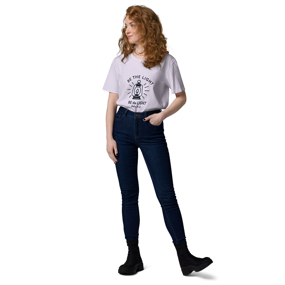 Thumbnail: Female Be The Light organic cotton t-shirt
