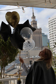 balony z helem Warszawa Pałac Kultury