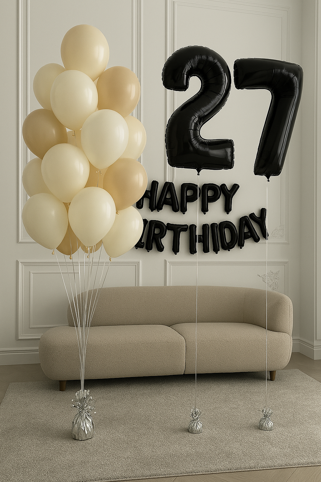 Zestaw ,,Happy birthday black"