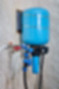 Blue pressure tank