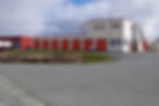 An image showing spacious storage units with roll up doors