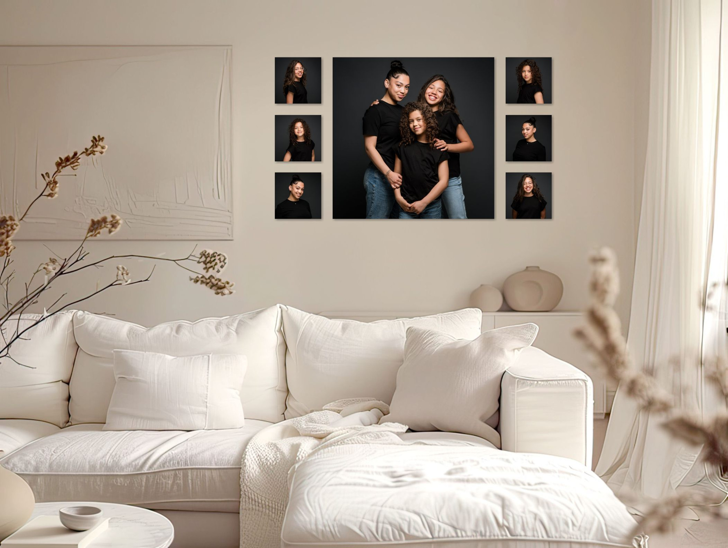Collection de portraits de famille pour votre intérieur
