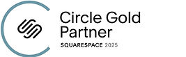 Nomadium awarded Squarespace 2025 Circle Gold Partner badge with official logo