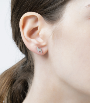 Miniatura: POWER / STUD EARRINGS / SILVER