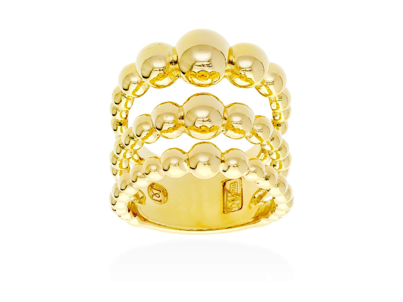 Anillo de plata triple aro