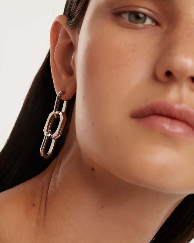 Miniaturbild: PENDIENTES DE PLATA SIGNATURE CHAIN