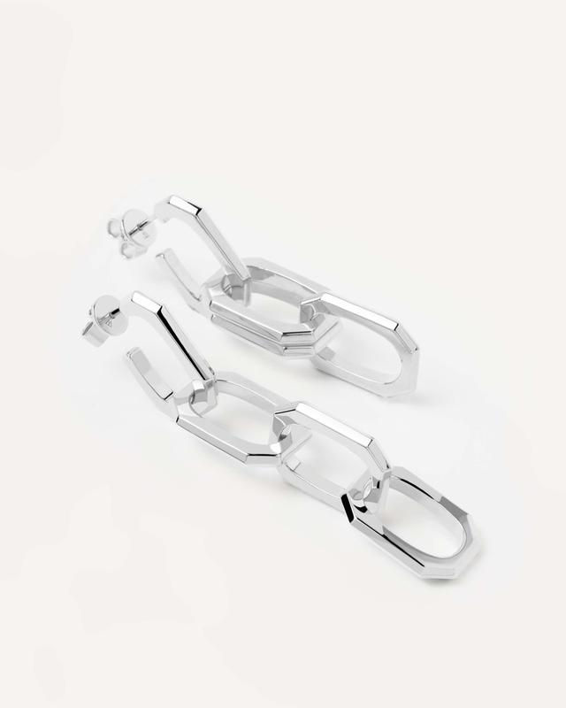 Miniaturbild: PENDIENTES DE PLATA SIGNATURE CHAIN