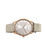 Miniatura: Reloj analógico Dai XL de acero con correa de piel Kaos beige