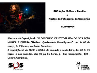 Exposição fotográfica "Mulher quebrando paradigmas"