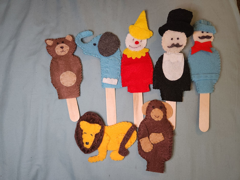 Handmade Finger Puppets, Fisher Price