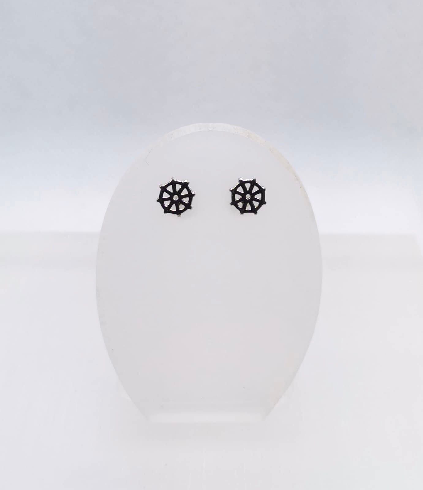 DS Wheel Cut Earrings