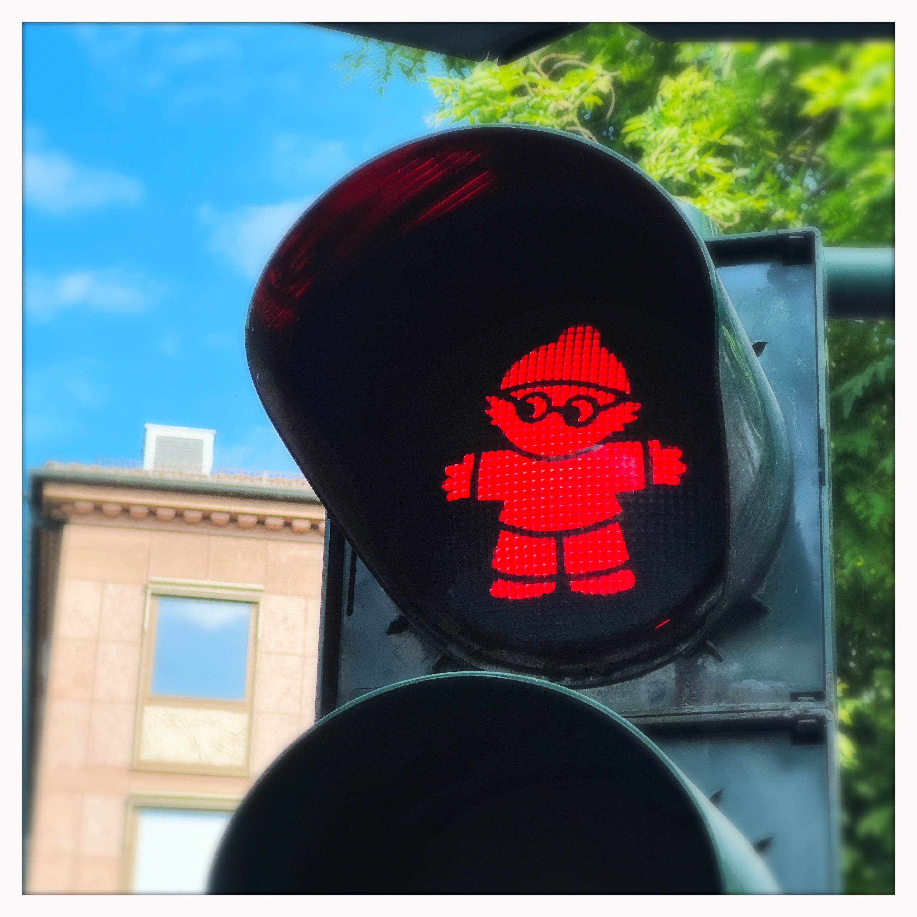 Foto-Block | Mainz, Mainzelmännchen Rot