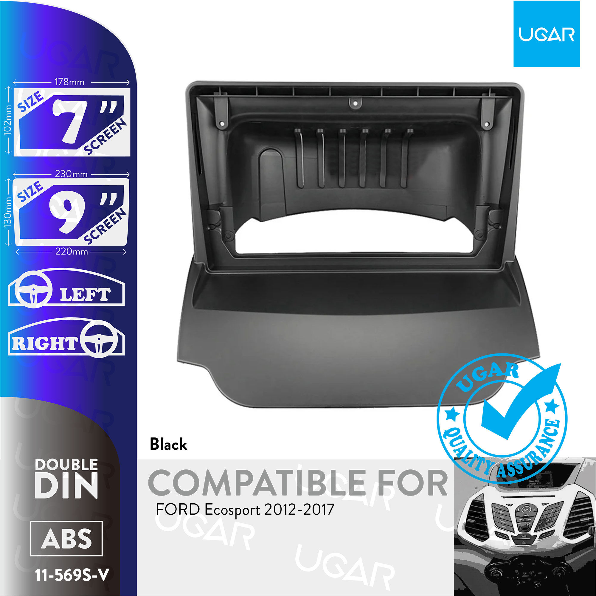 7"/9" Compatible for FORD Ecosport 2012-2017