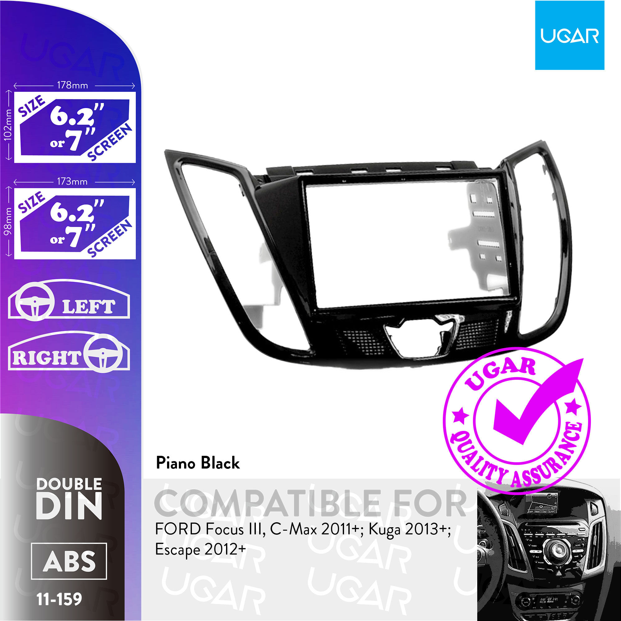 11-159 Compatible with Ford Focus III, C-Max 2011+; Kuga 2013+; Escape 2