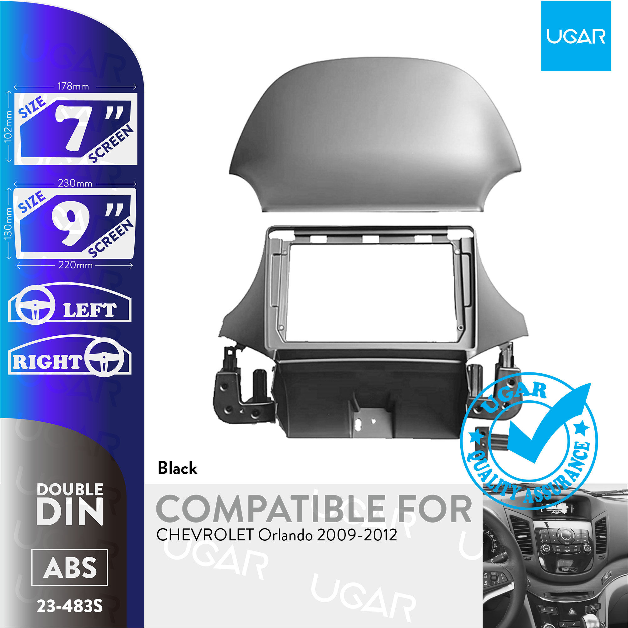 7"/9" Compatible for CHEVROLET Orlando 2009-2012