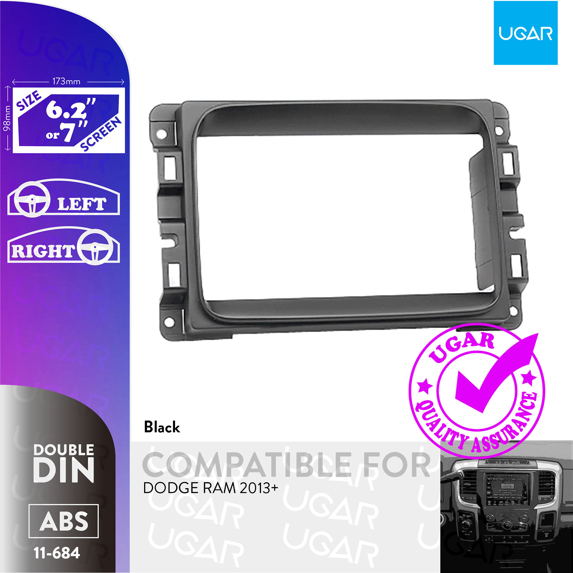 11-684 Compatible with DODGE RAM 2013+
