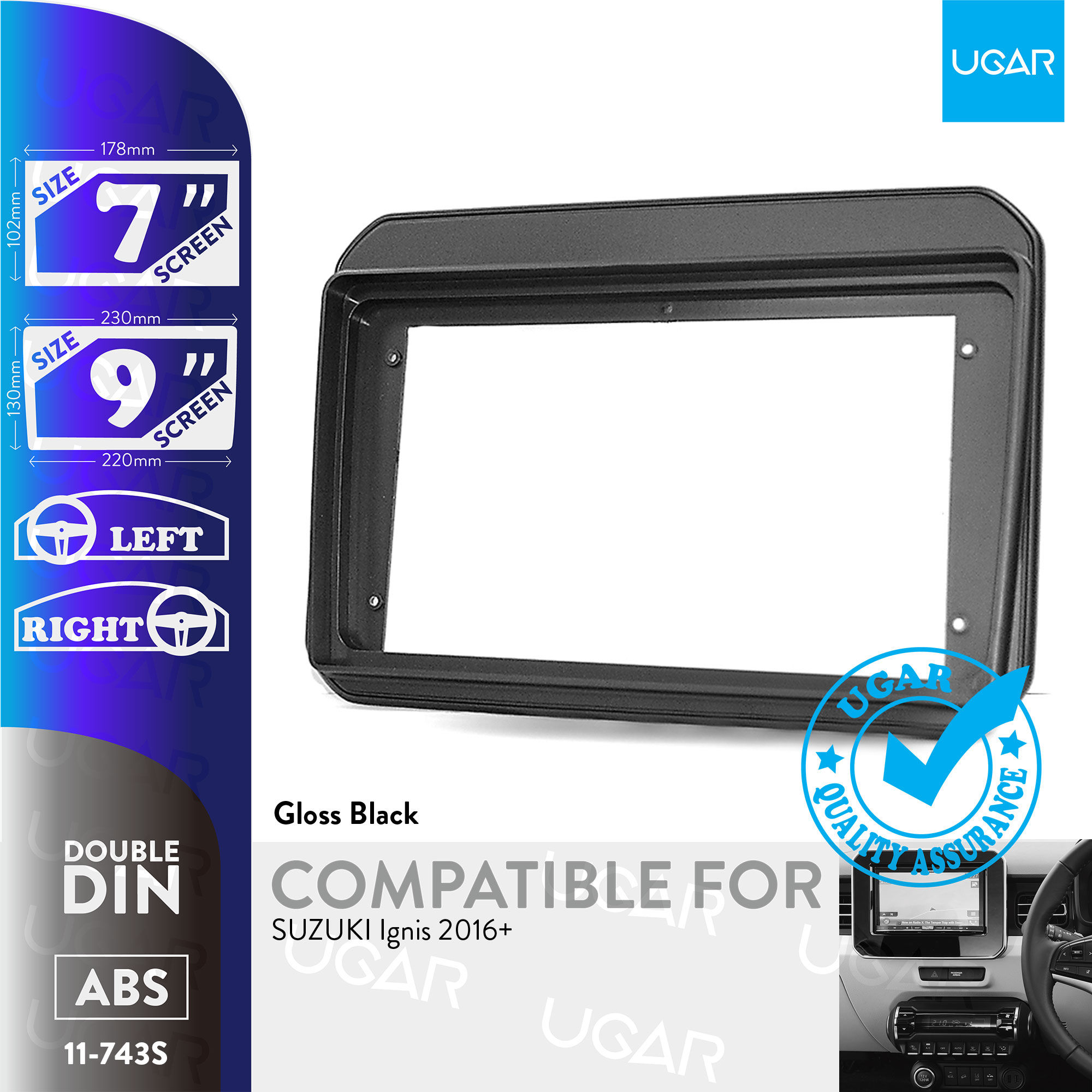 7"/9" Compatible for SUZUKI Ignis 2016+