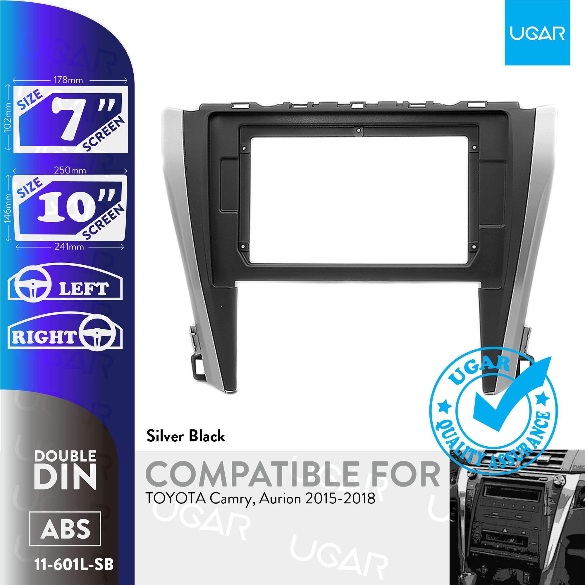 7"/10" Compatible for TOYOTA Camry, Aurion 2015-2018