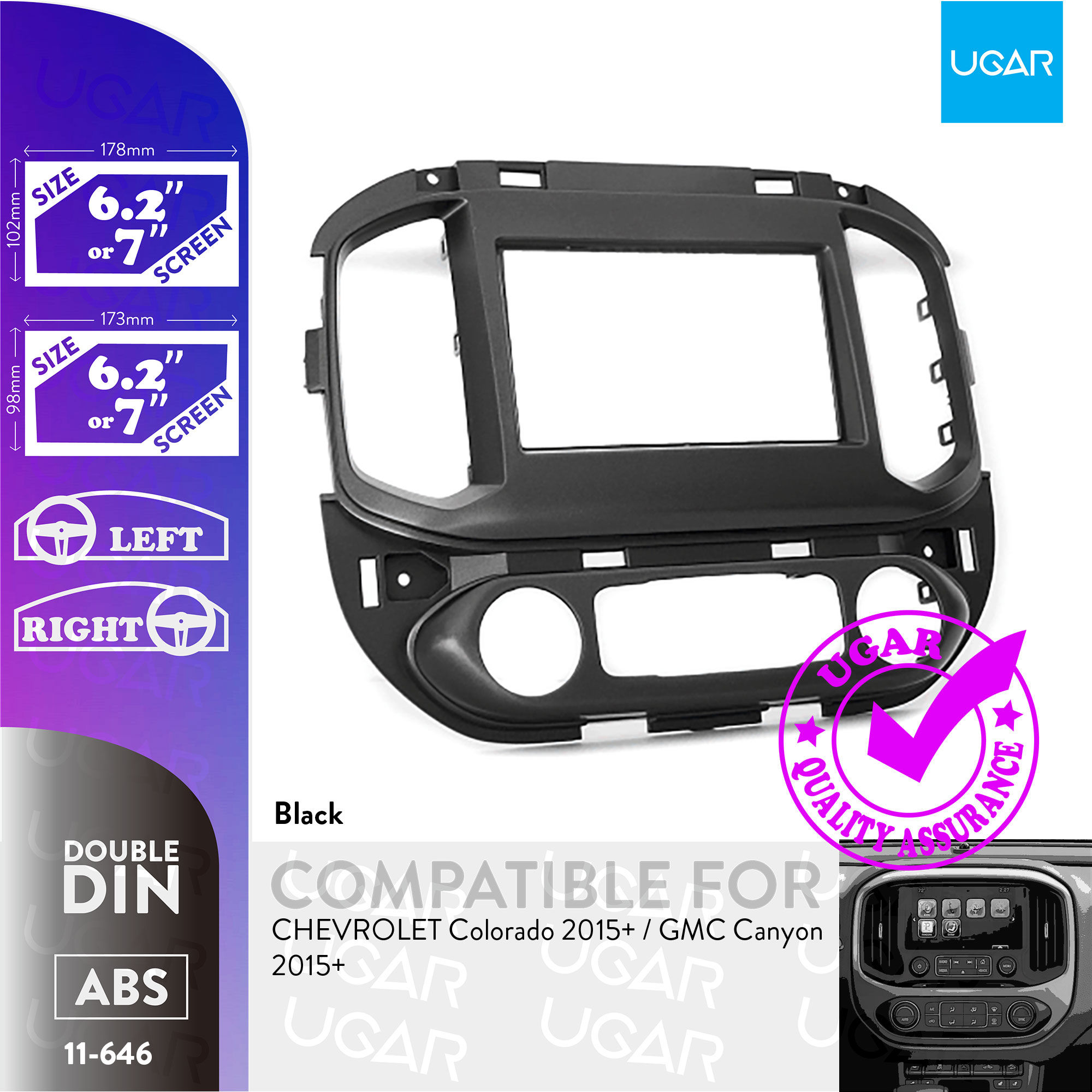 11-646 Compatible with CHEVROLET Colorado 2015+ / GMC Canyon 2015+