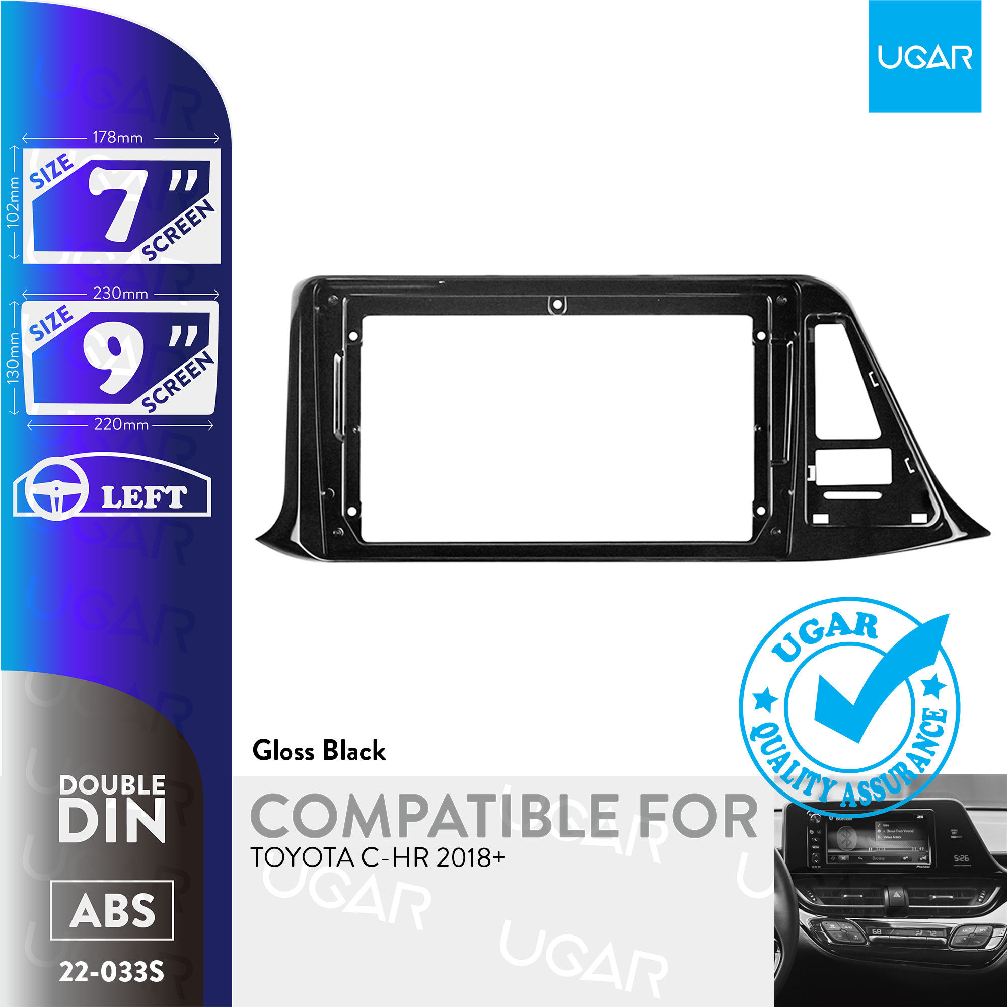 7"/9" Compatible for TOYOTA C-HR 2018+ (High Version)