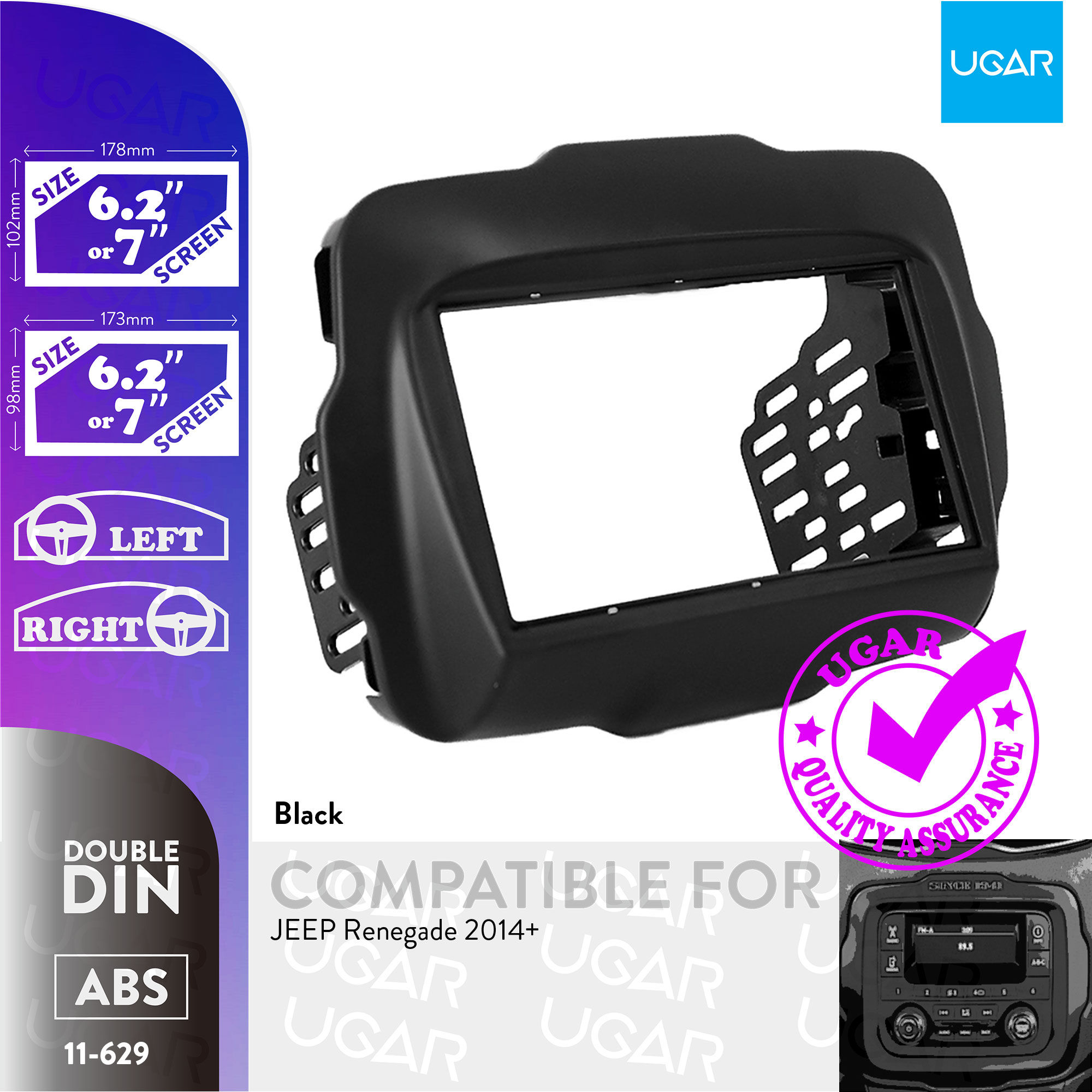 11-629 for JEEP Renegade 2014+ Dash Kit