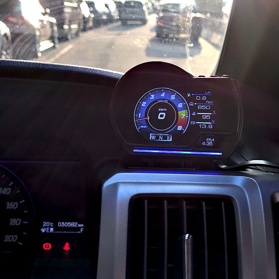 Thumbnail: UGAR 4" Multi-Functional Digital Meter Speed Water-Temp Gauge Malfunction Alert