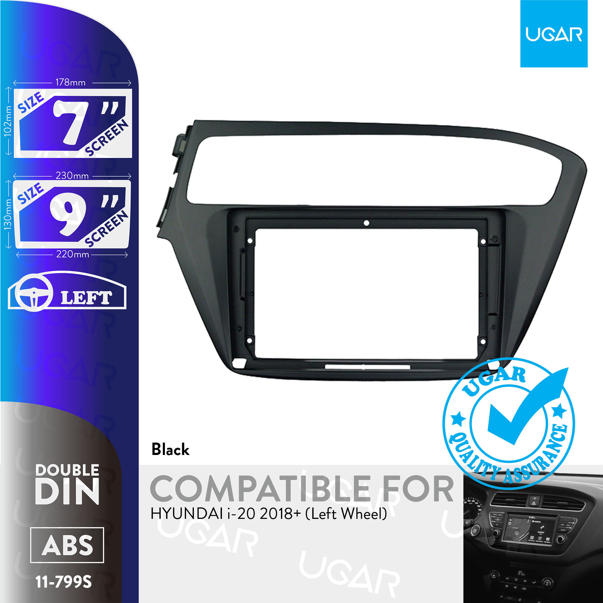 7"/9" Compatible for HYUNDAI i-20 2018+ (Left Wheel)