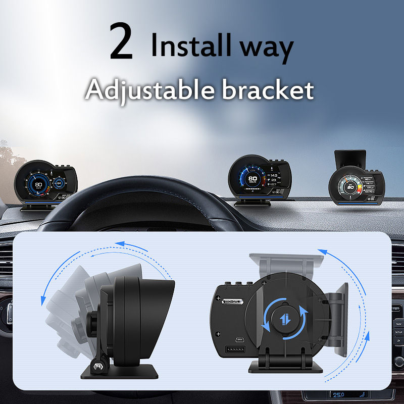 Thumbnail: UGAR 4" Multi-Functional Digital Meter Speed Water-Temp Gauge Malfunction Alert