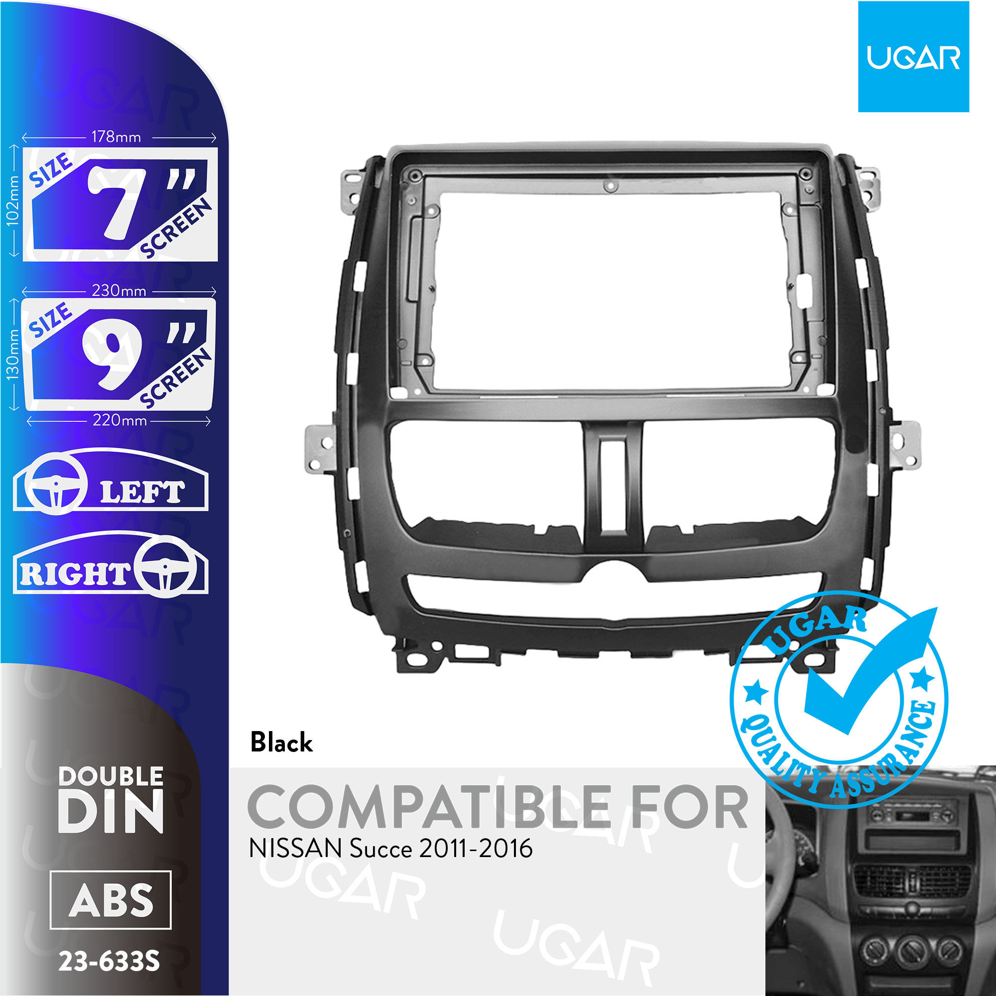 7"/9" Compatible for NISSAN Succe 2011-2016