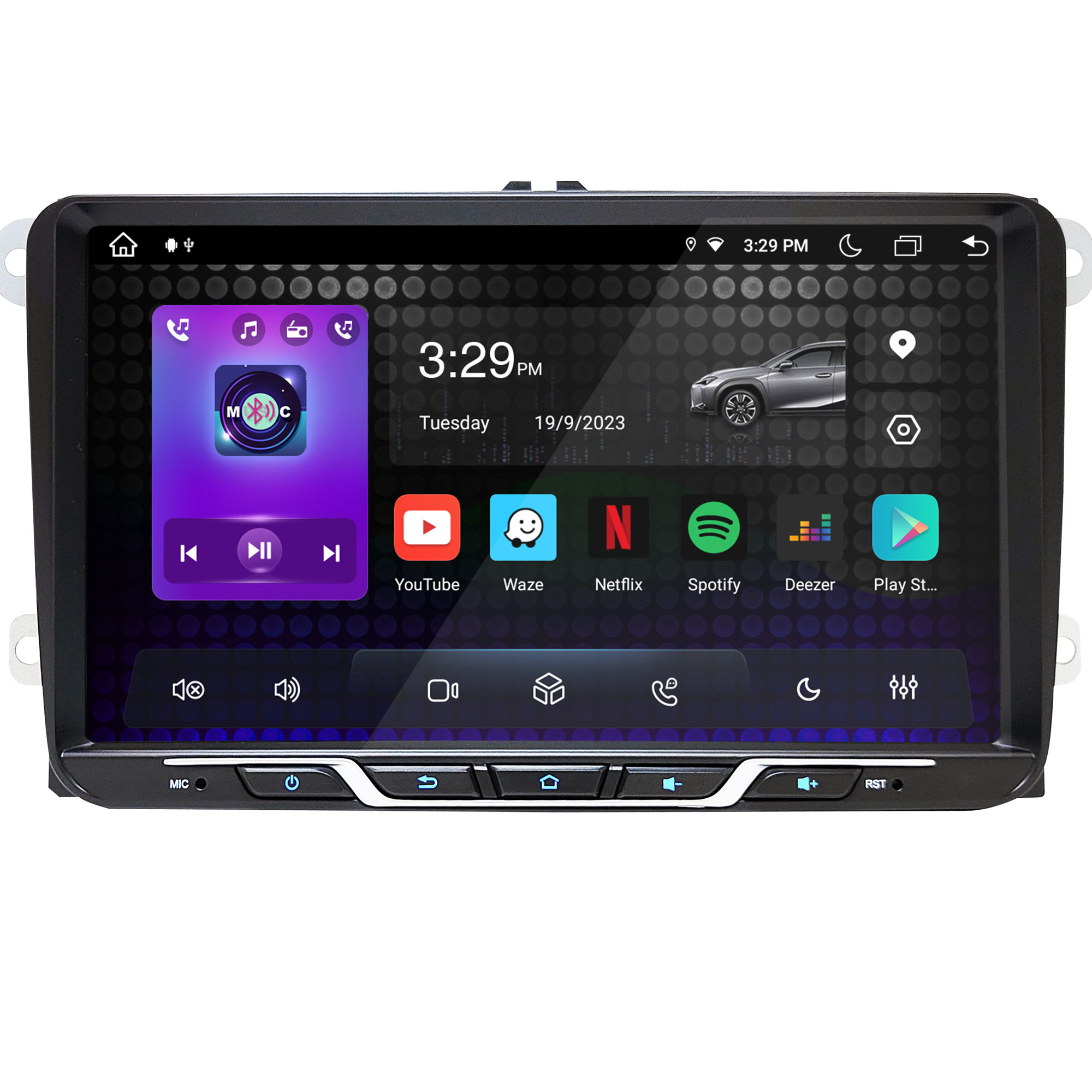 UGAR 9" EZ1 Android 13 DSP 4GB+64GB Car Radio GPS Navigation