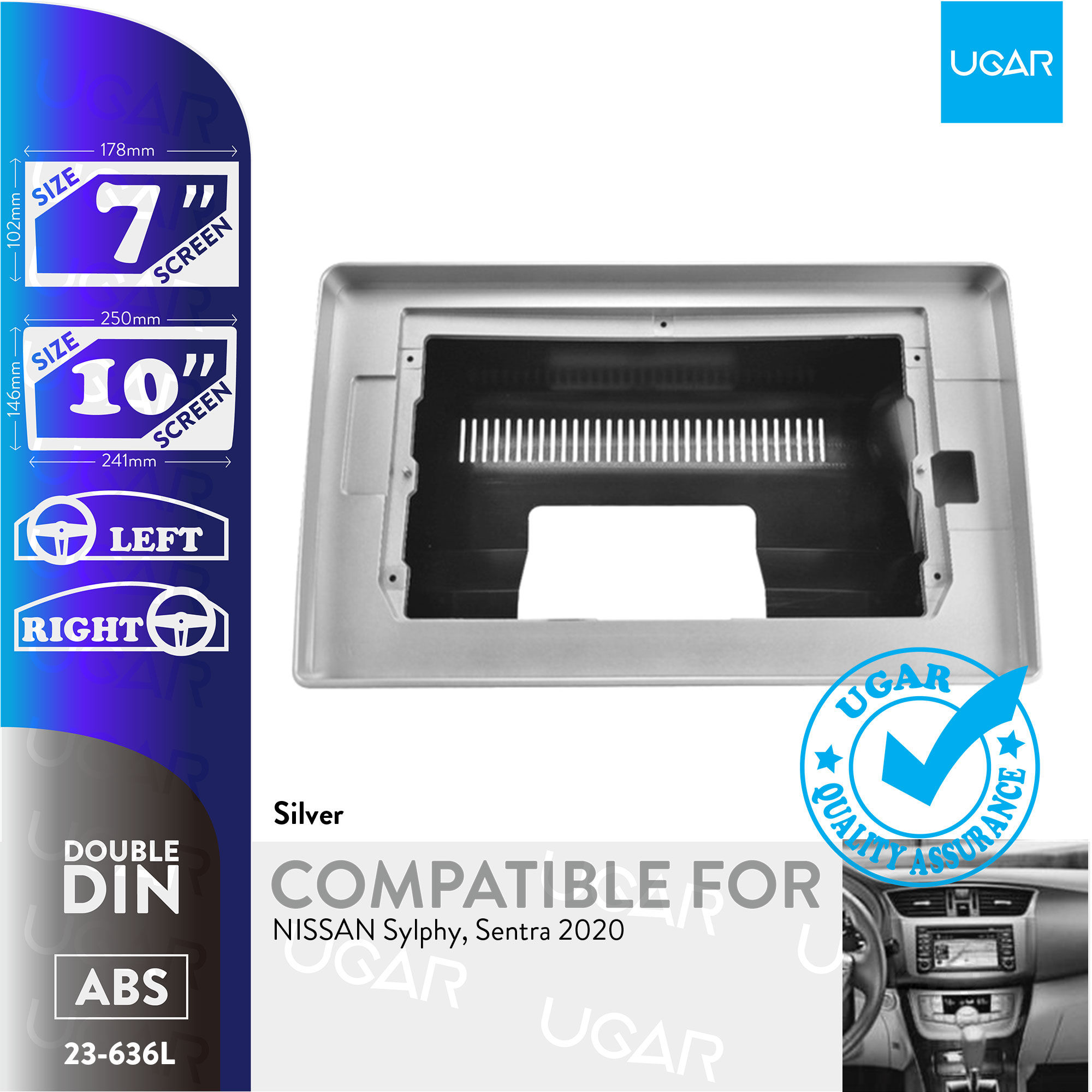 7"/10" Compatible for NISSAN Sylphy, Sentra 2020