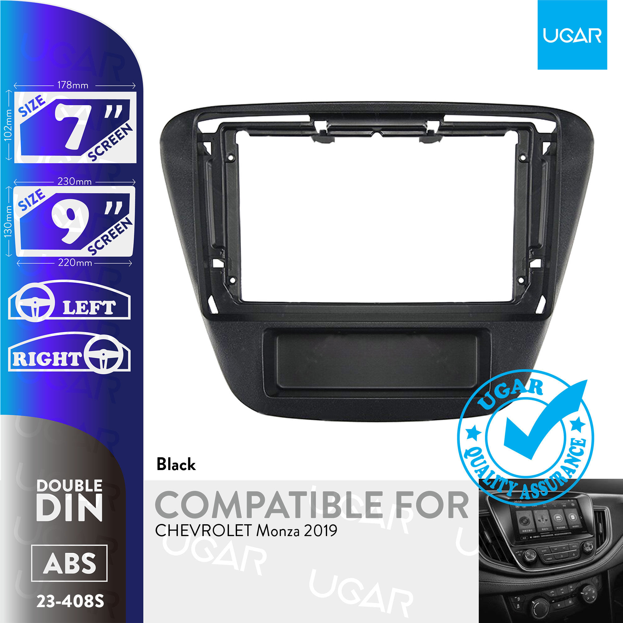 7"/9" Compatible for CHEVROLET Monza 2019