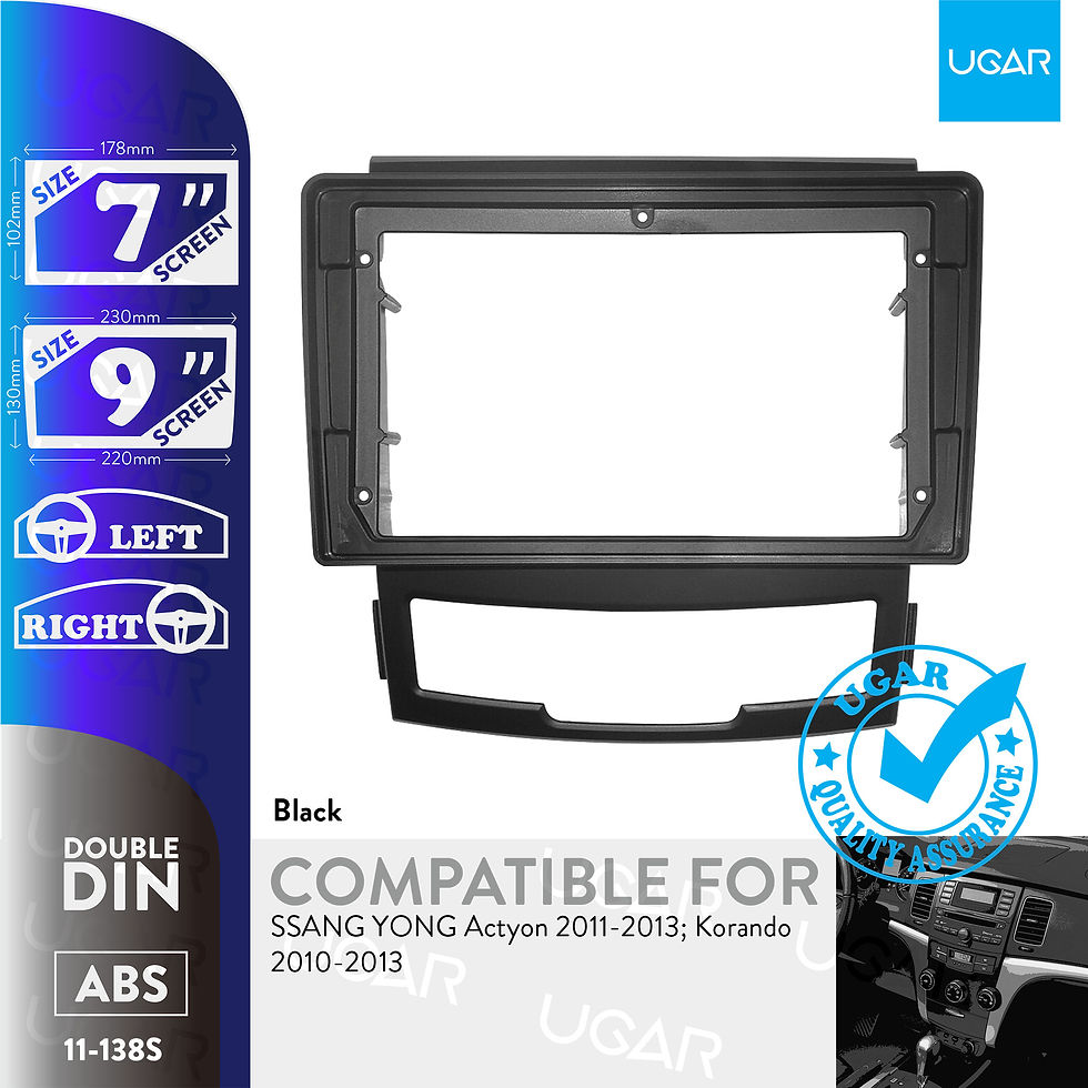 7"/9" Compatible for SSANG YONG Actyon 2011-2013; Korando 2010-2013