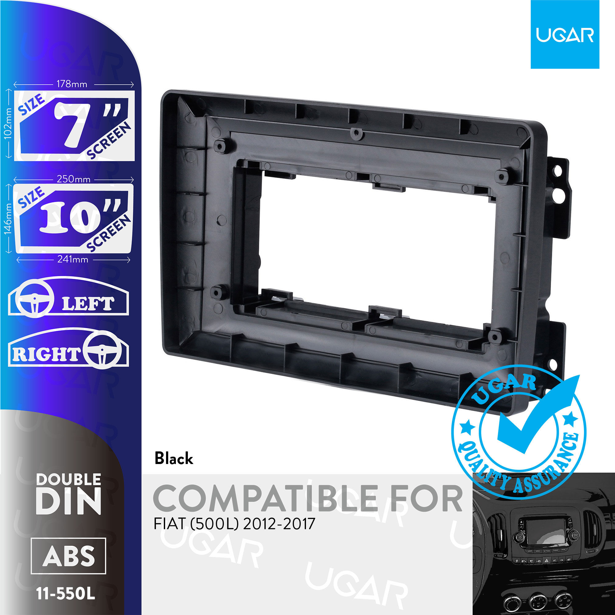 7"/10" Compatible for FIAT (500L) 2012-2017
