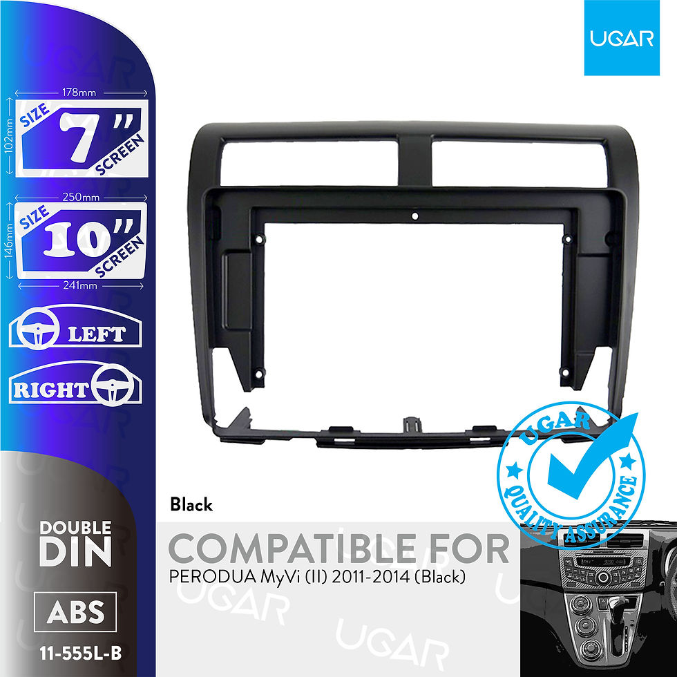 7"/10" Compatible for PERODUA MyVi (II) 2011-2014 (Black)
