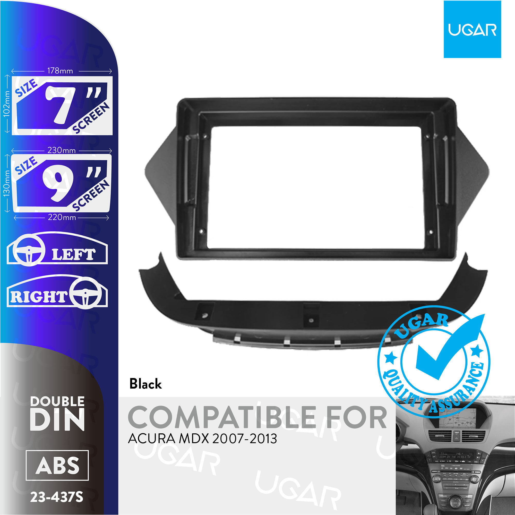 7"/9" Compatible for ACURA MDX 2007-2013