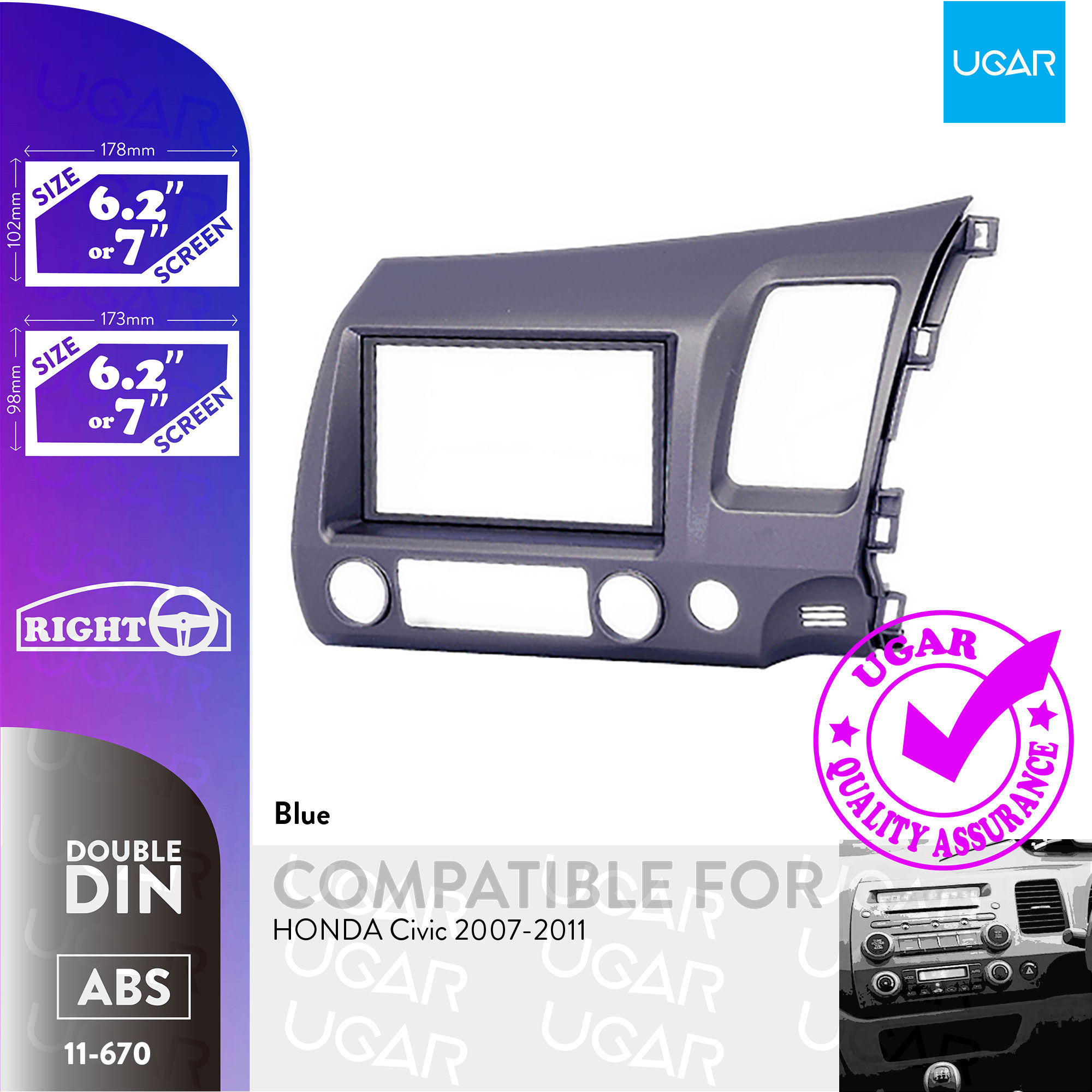 11-670 Compatible with HONDA Civic 2007-2011