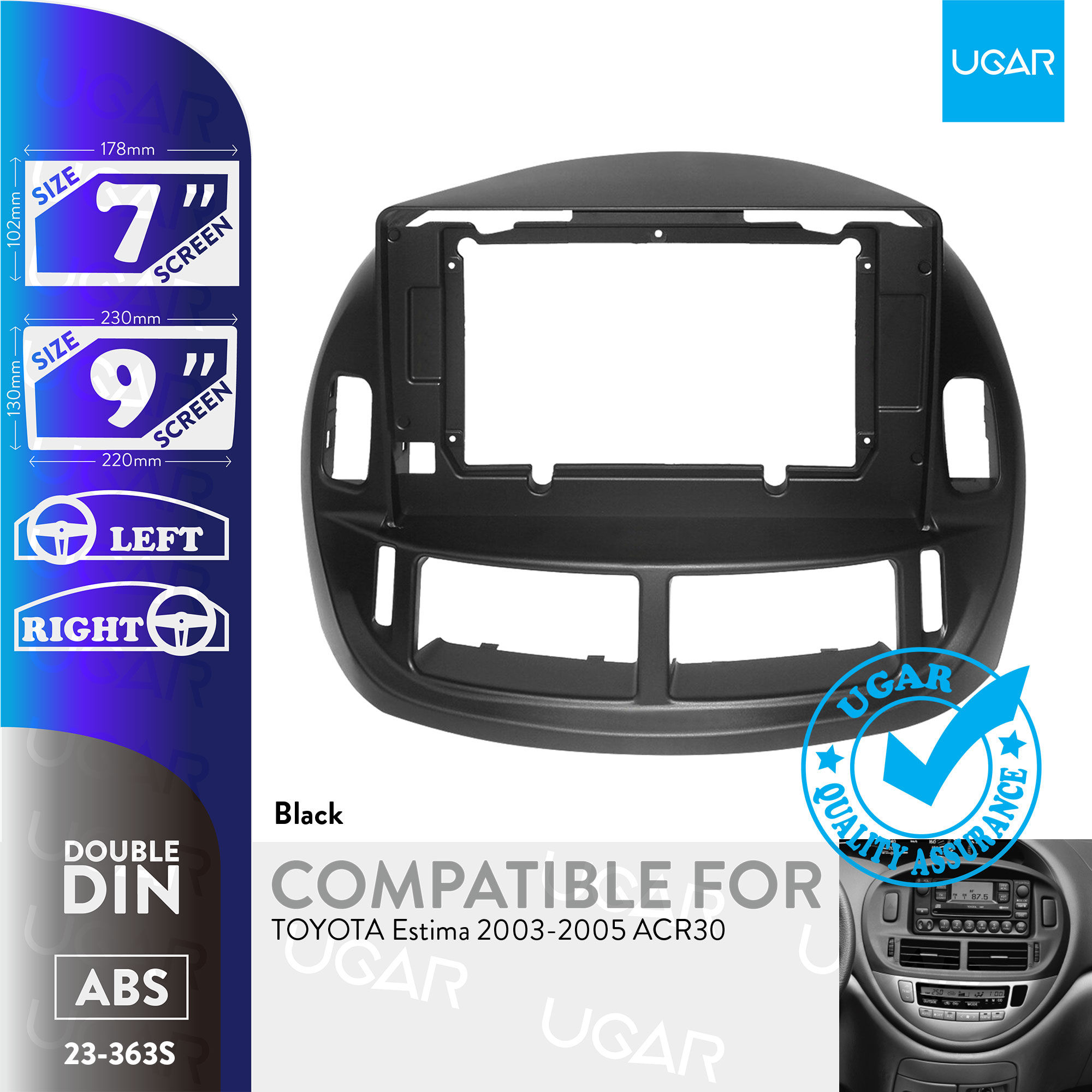7"/9" Compatible for TOYOTA Estima 2003-2005 ACR30
