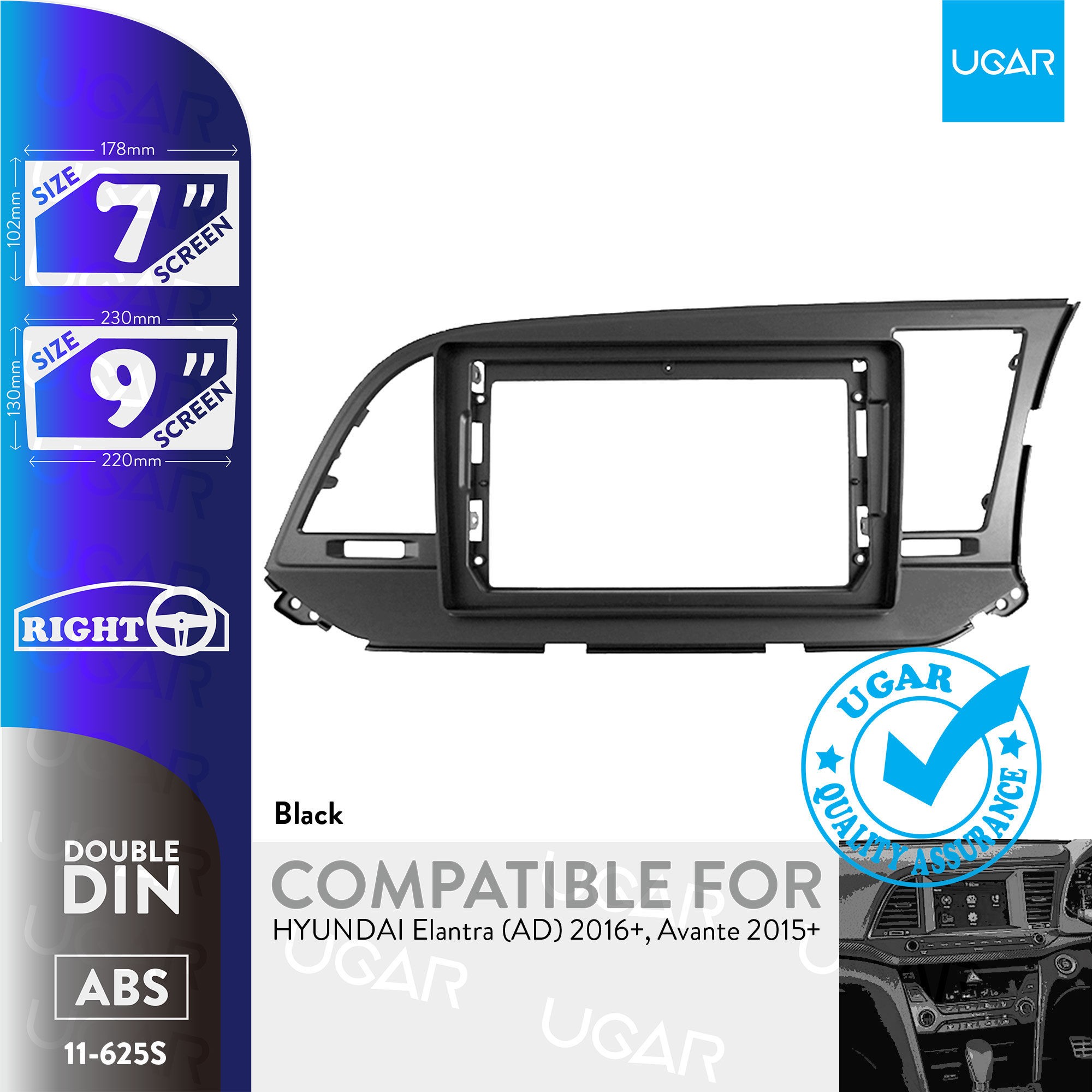 7"/9" Compatible for HYUNDAI Elantra (AD) 2016+, Avante 2015+