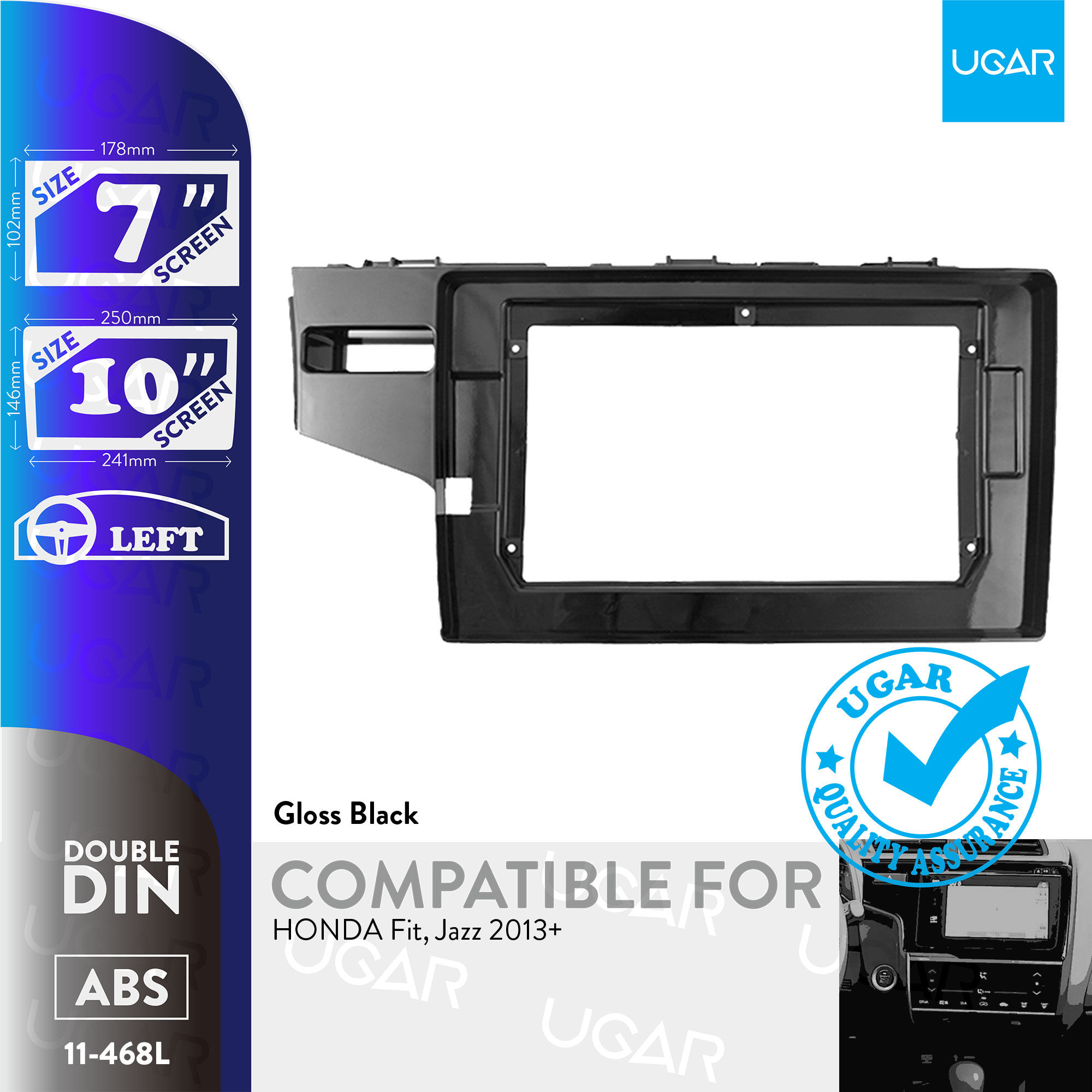 7"/10" Compatible for HONDA Fit, Jazz 2013+
