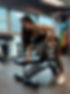 Photo of Tiffany doing strength training in a gym