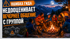 туристы у костра